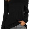 Women's Long Sleeve Boat Neck Off Shoulder Blouse Tops