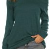 Women's Long Sleeve Boat Neck Off Shoulder Blouse Tops