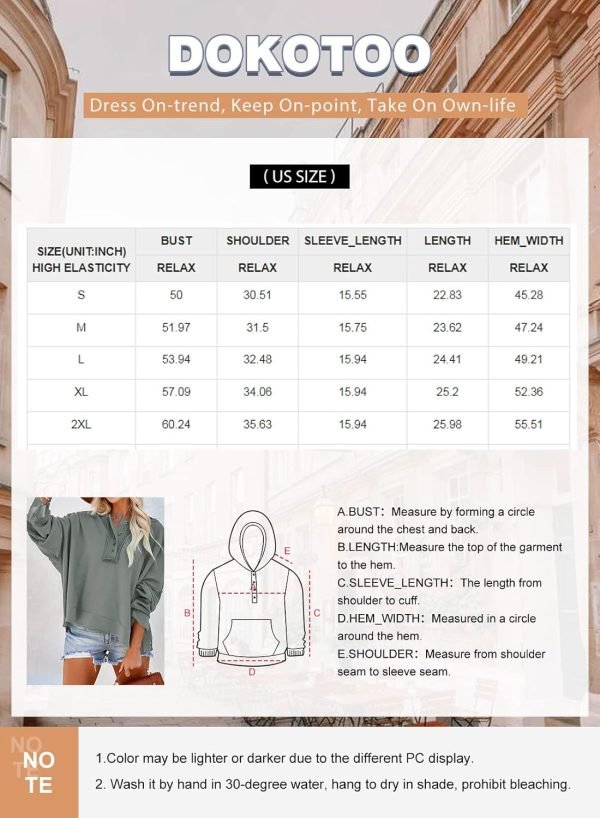 71i8bNgoIpL._AC_SL1500 Hoodies for Women 2024 Fashion Fall V Neck Button Down Long Sleeve Hooded Sweatshirts Tops