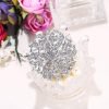 Austrian Crystal Vintage Inspired Bridal Flower Brooch Corsage
