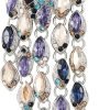Rhinestone Peacock Tassel Brooch Pins for Women Fashion