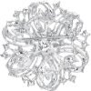 Austrian Crystal Vintage Inspired Bridal Flower Brooch Corsage