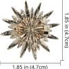 Austrain Crystal Geometry Flower Brooch Pins with Simulated Pearl Bouquet Jewelry Accessories for Women
