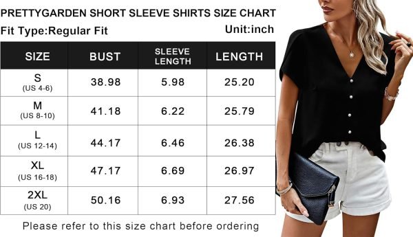 Short Sleeve Blouses for Women 2024 Summer Western Chiffon Shirts Dressy Casual Pearl Tops