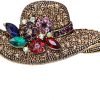Crystal Pearl Initial Brooch Gold Plated Enamel Colorful Letter Alphabet Breastpin Pin for GIFTS