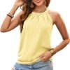 Sequin Halter Tops for Women Sleeveless Dressy Sparkle Tank Camisole Tops Party Club Cocktail Vest Shirt