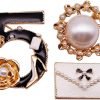 Celebrity Designer Jewelry Brooch Pins,Brooches with Imitation Pearl for Women Fashion