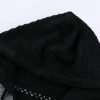 Women Color Block Hooded Crochet Striped Sweaters Lightweight Drawstring Hoodies Pullover Trendy Sweatshirts