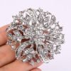 Austrian Crystal Vintage Inspired Bridal Flower Brooch Corsage