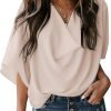 Womens Blouses and Tops Short Sleeve Chiffon Shirts and Tops