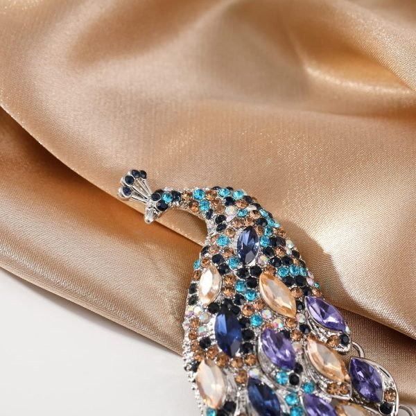 81OR0tbxCXL._AC_SL1500 Rhinestone Peacock Tassel Brooch Pins for Women Fashion