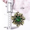 Vintage Women's Austrian Crystal Elegant Flower Brooch Wedding Broach Pin