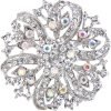 Austrian Crystal Vintage Inspired Bridal Flower Brooch Corsage