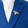 Brooch Pin White and Matte Gold Bee With Stone Champagne Stone MultiColour Owl Lapel Pin Accessories for Men Women