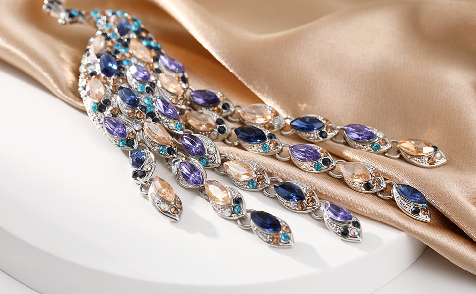 peacock brooch