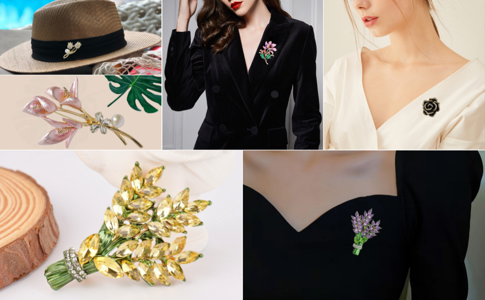 Flower brooch