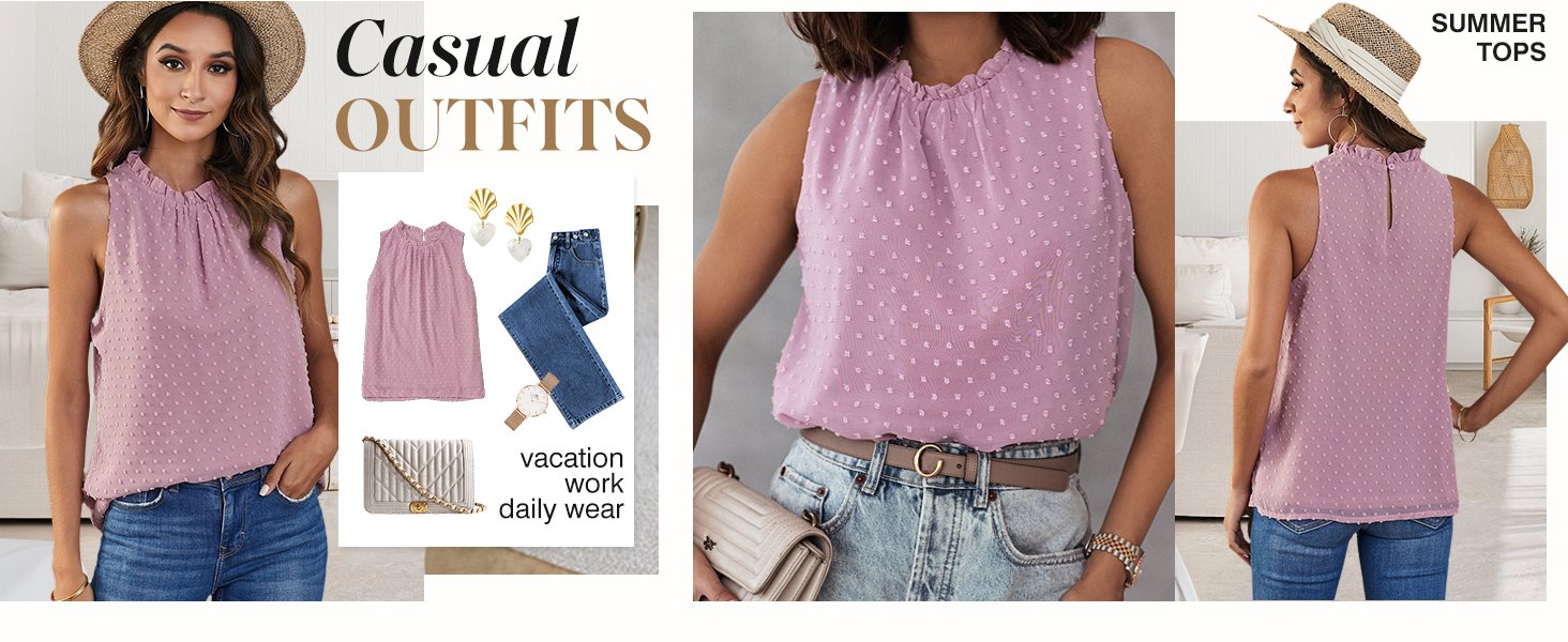 womens sleeveless shirts